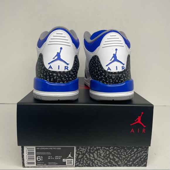 Nike Air Jordan 3 Retro GS “Racer Blue” NEW - Picture 4 of 4